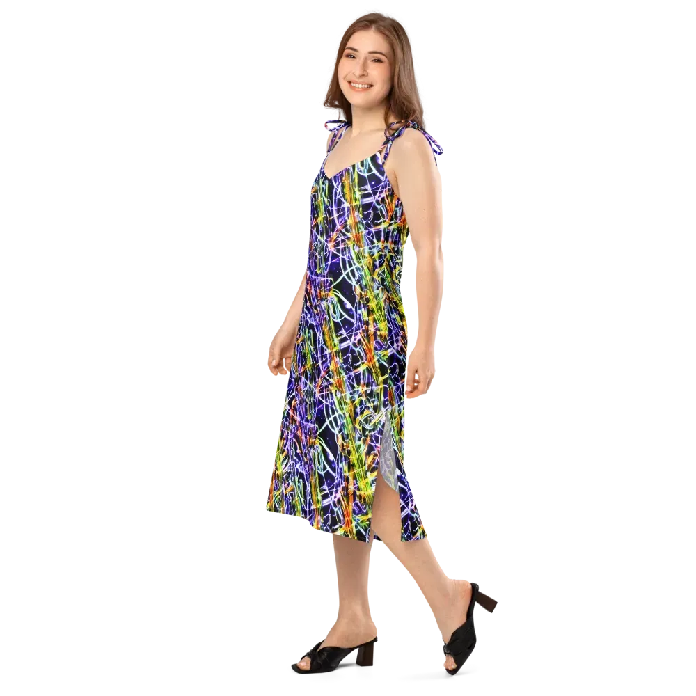 Luminous Shatter on Slip Dress — Left Front