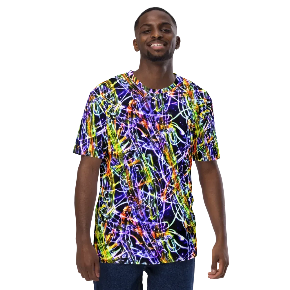 Luminous Shatter on Men's Crew Neck T-Shirt — Front