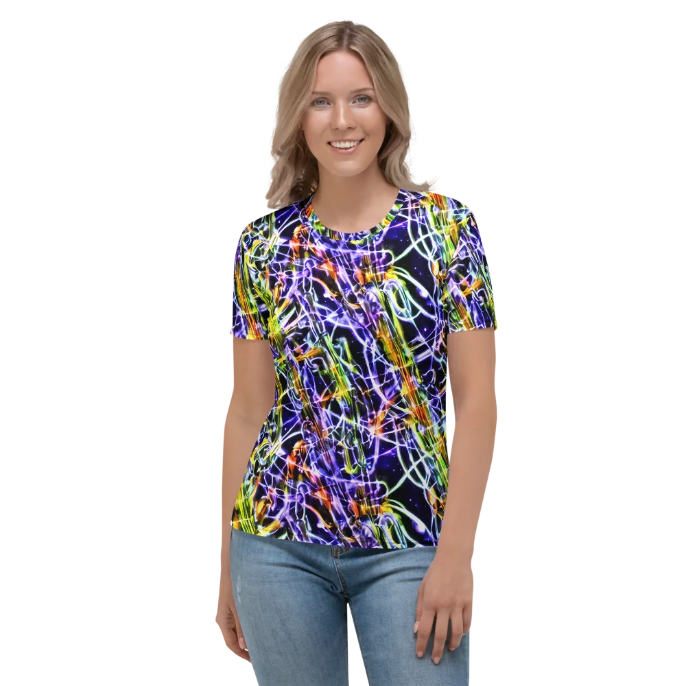 Luminous Shatter on Women's Crew Neck T-Shirt — Front