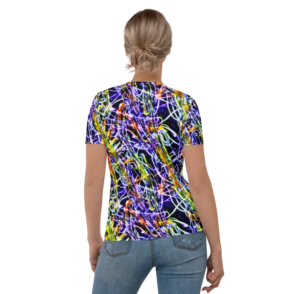 Luminous Shatter on Women's Crew Neck T-Shirt — Back