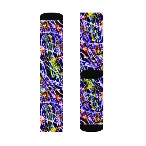 Luminous Shatter on a Socks