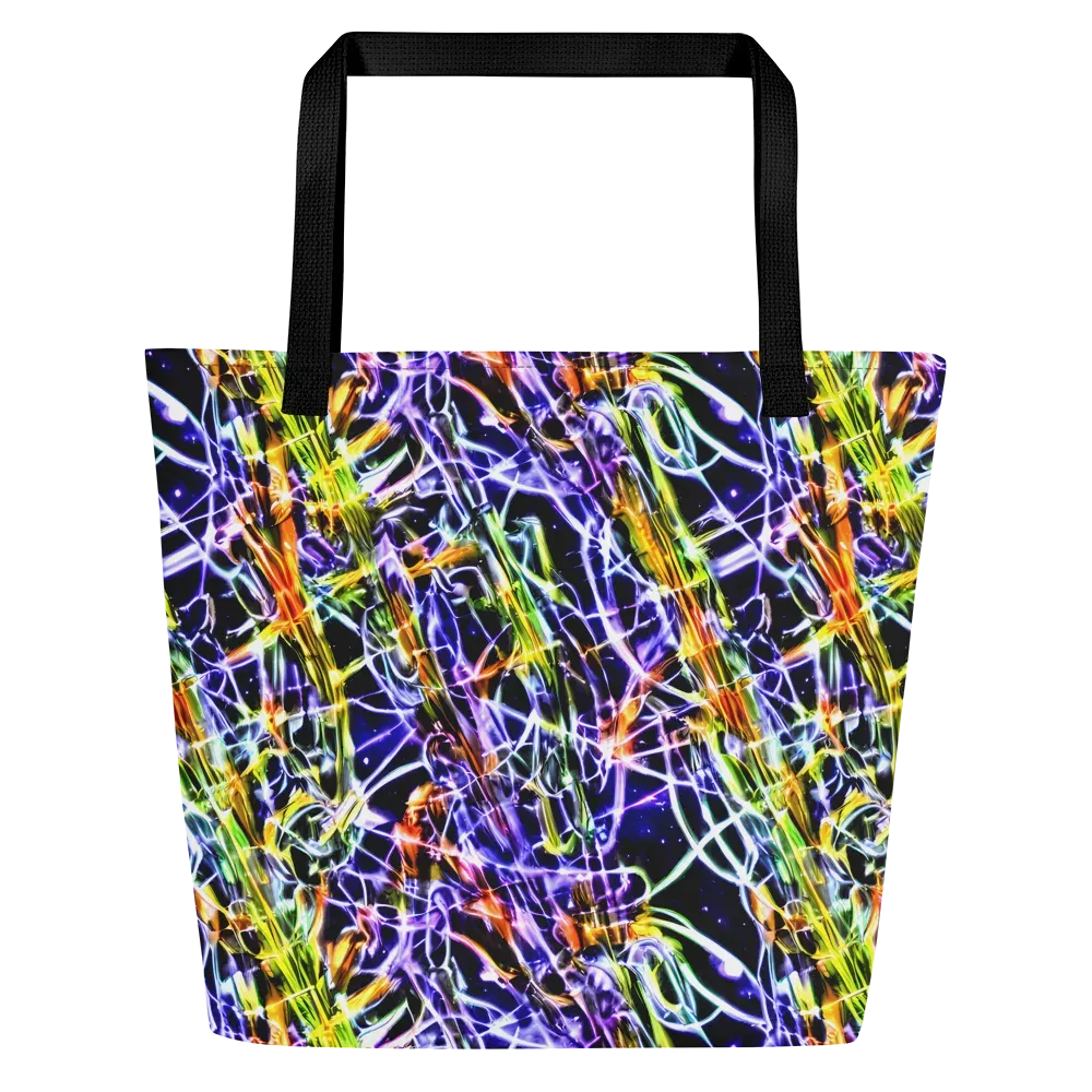 Luminous Shatter on Large Tote Bag W/ Pocket — Front