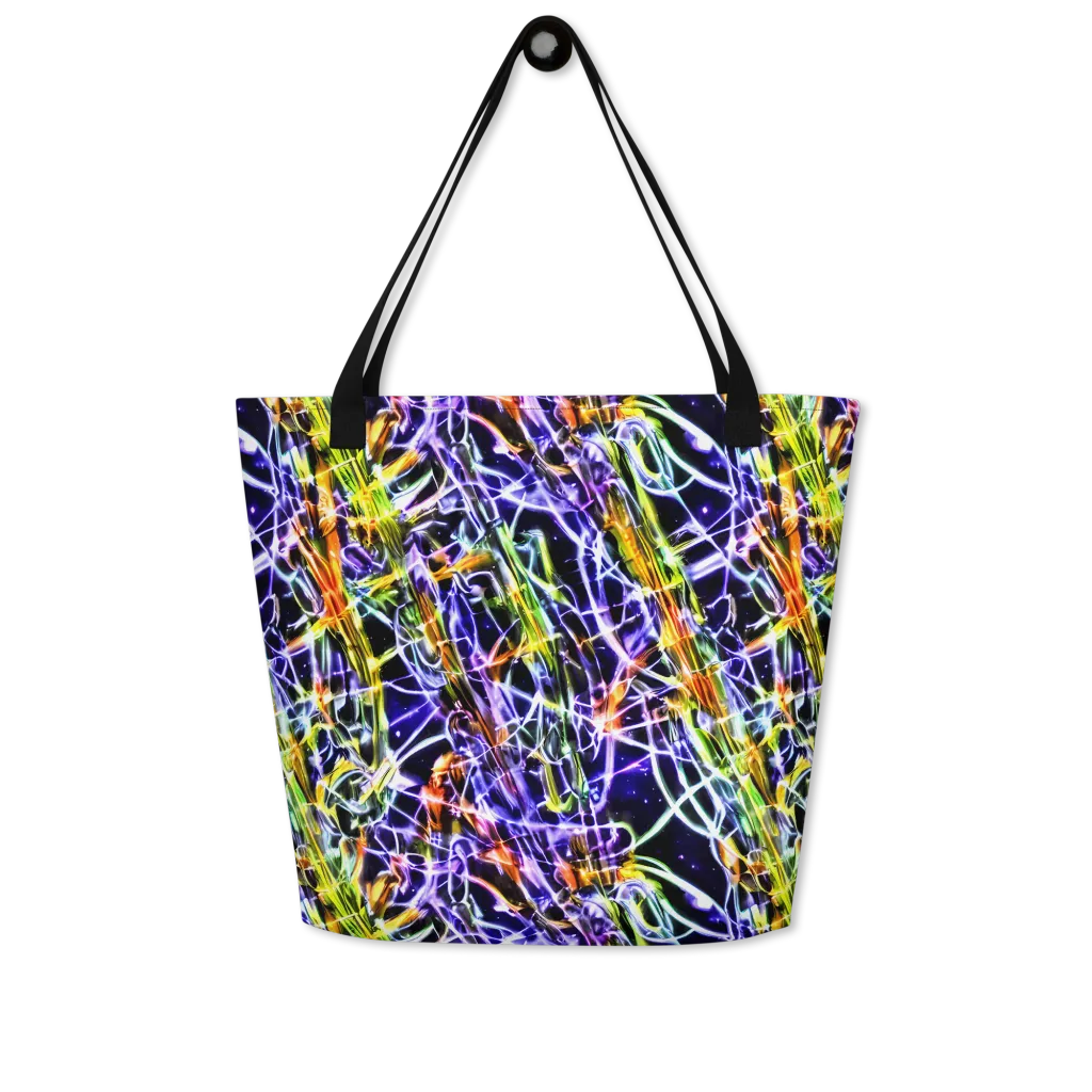 Luminous Shatter on Large Tote Bag W/ Pocket — Front