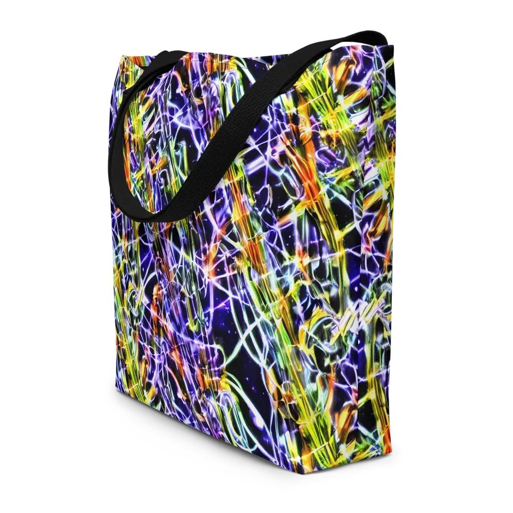 Luminous Shatter on Large Tote Bag W/ Pocket — Front