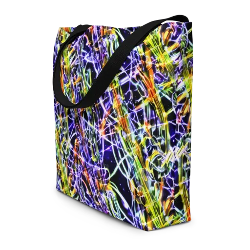 Luminous Shatter on a Large Tote Bag W/ Pocket