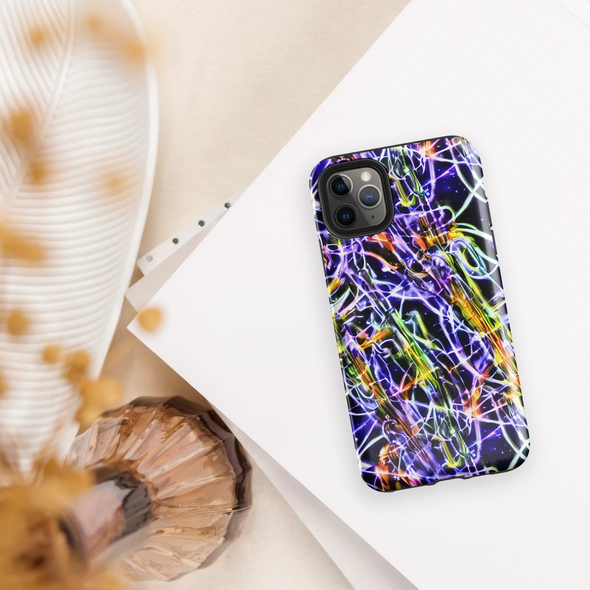 Luminous Shatter on Tough Case for iPhone® — Front