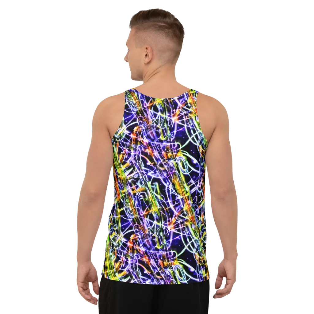 Luminous Shatter on Men's Tank Top — Back