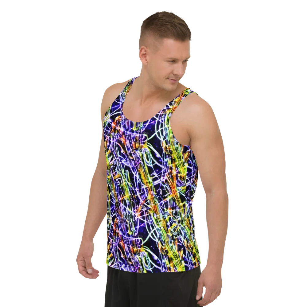 Luminous Shatter on Men's Tank Top — Left Front