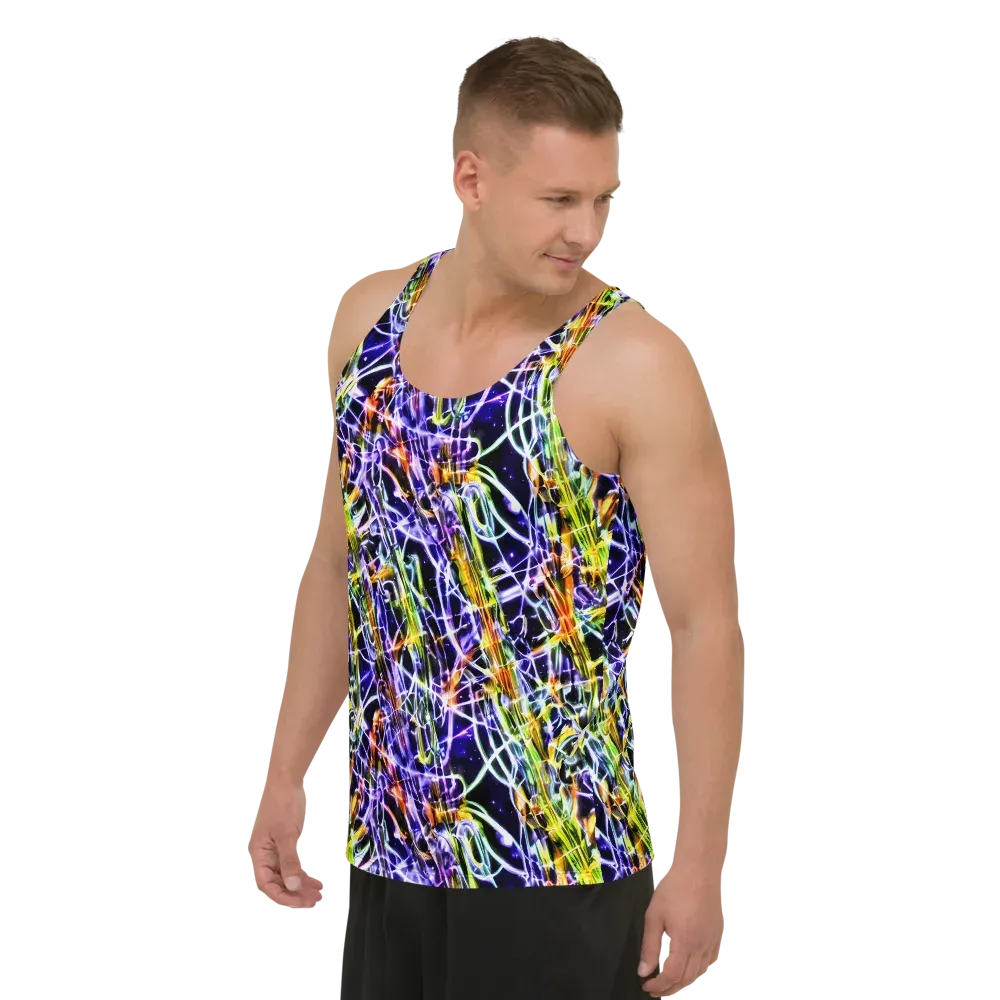 Luminous Shatter on Men's Tank Top — Left Front