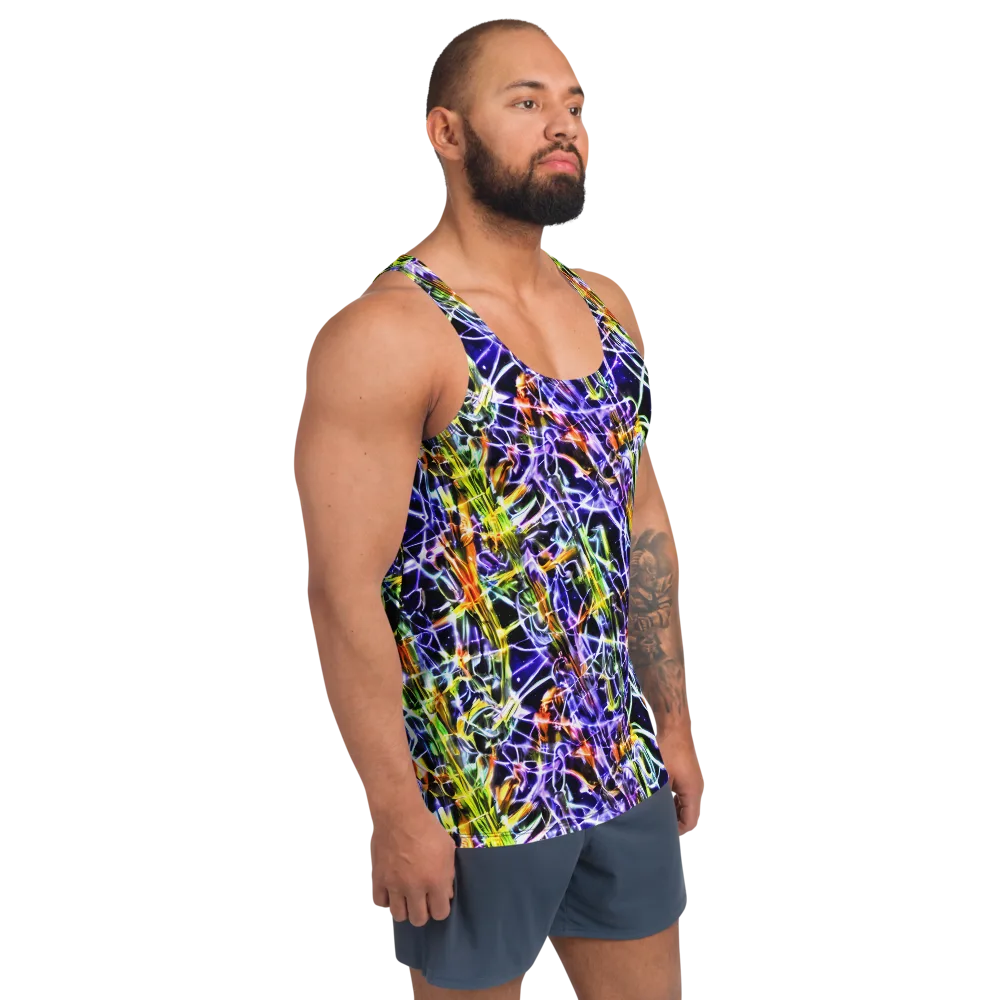 Luminous Shatter on Men's Tank Top — Right Front