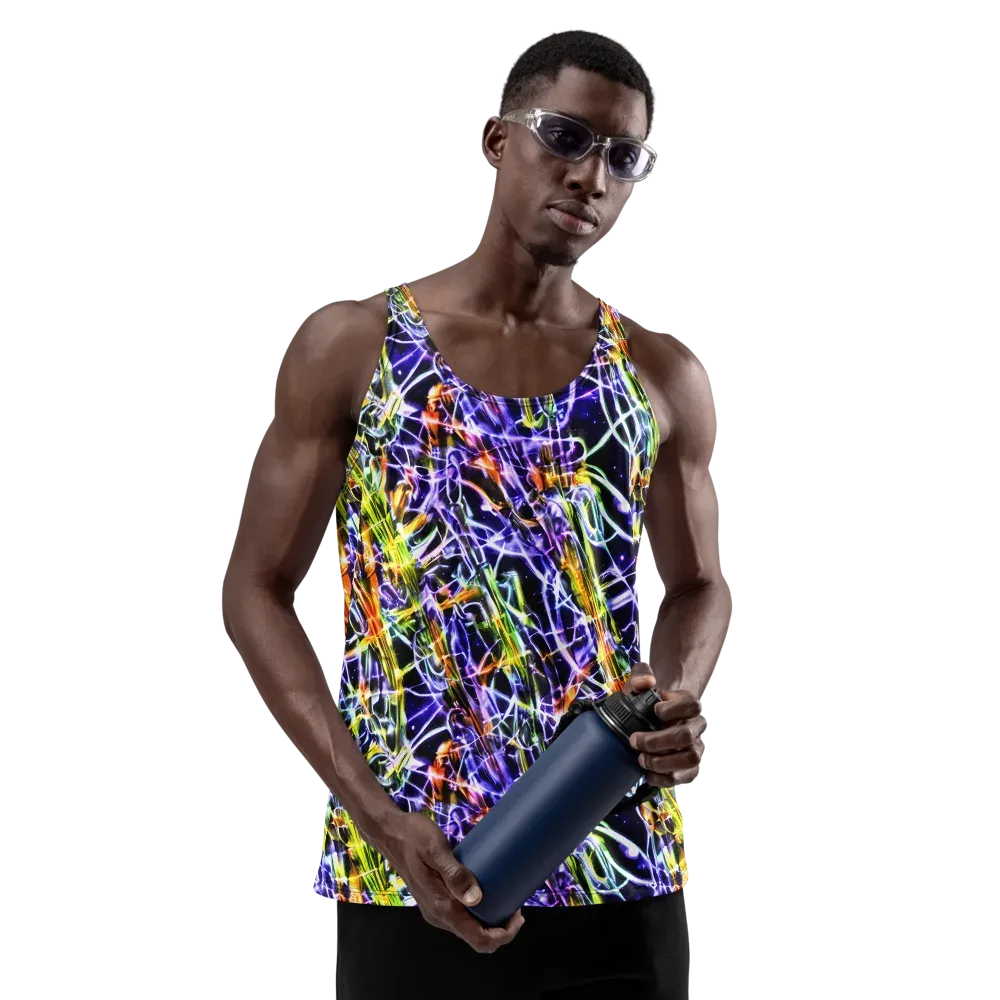 Luminous Shatter on Men's Tank Top — Front