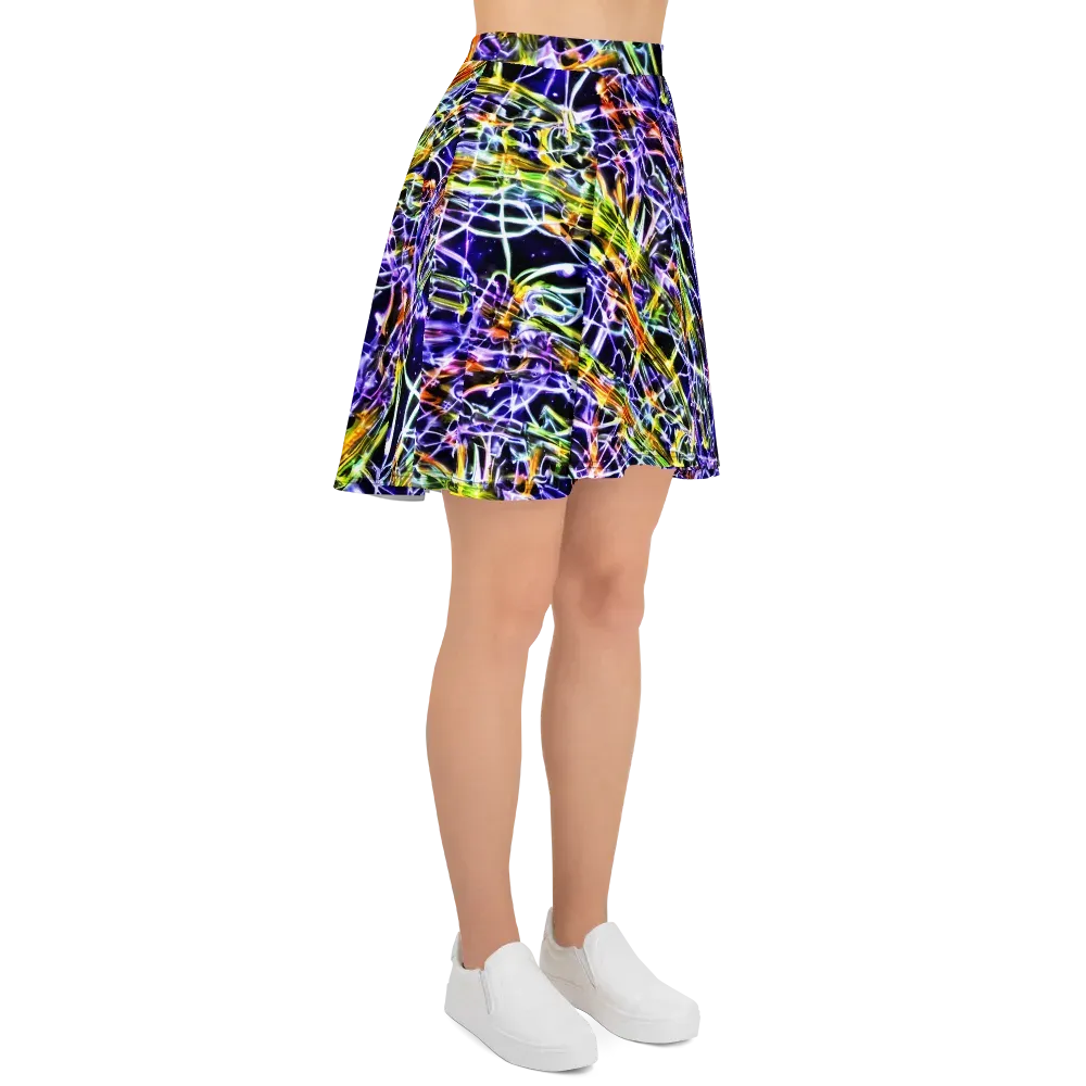 Luminous Shatter on Skater Skirt — Right
