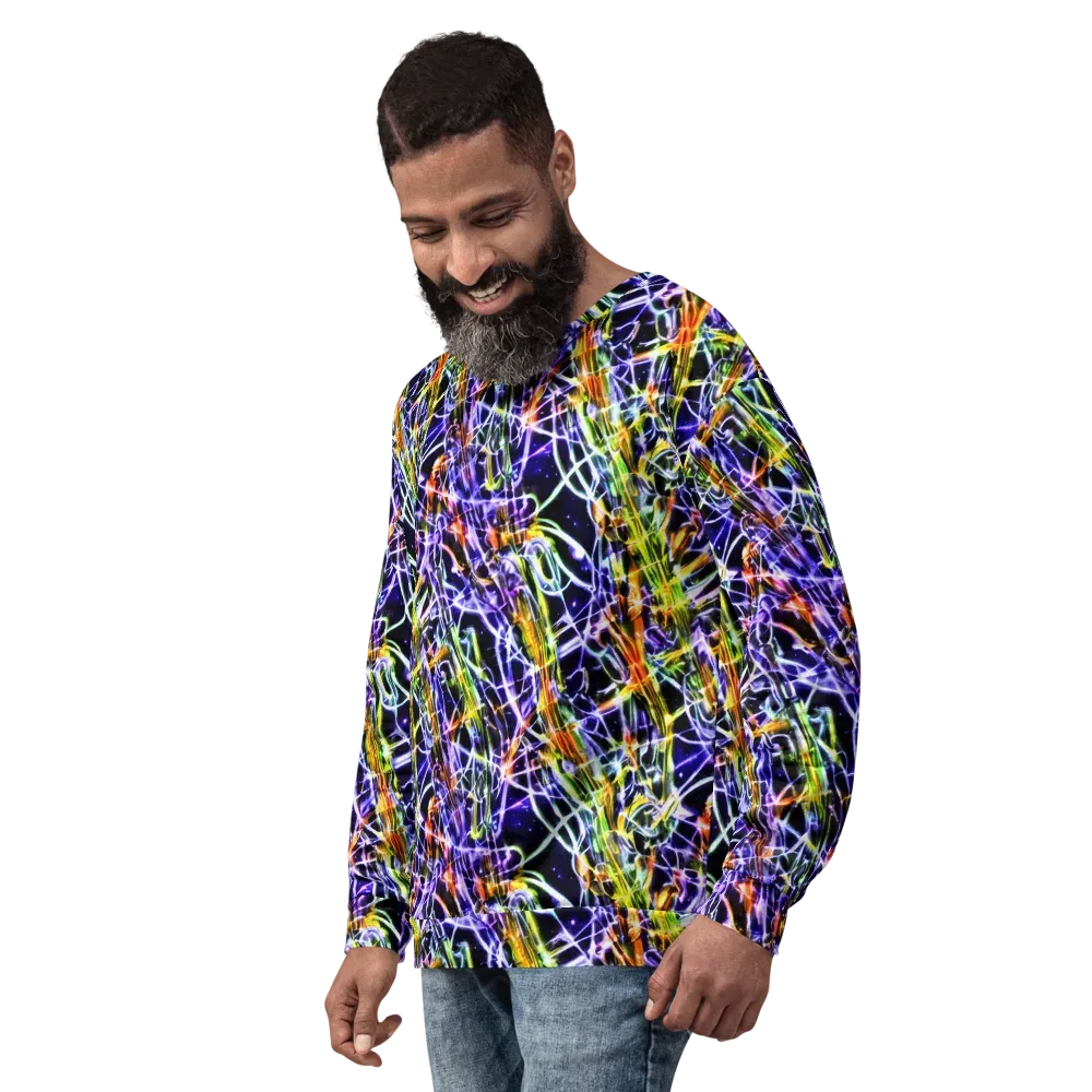 Luminous Shatter on Sweatshirt — Left Front