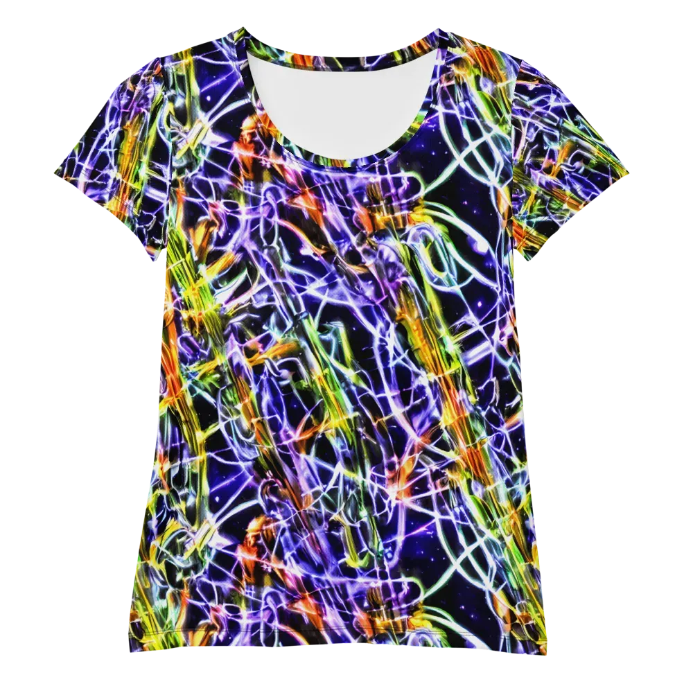 Luminous Shatter on Women's Athletic T-Shirt — Front