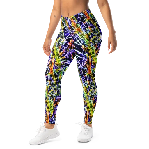 Luminous Shatter on a Leggings