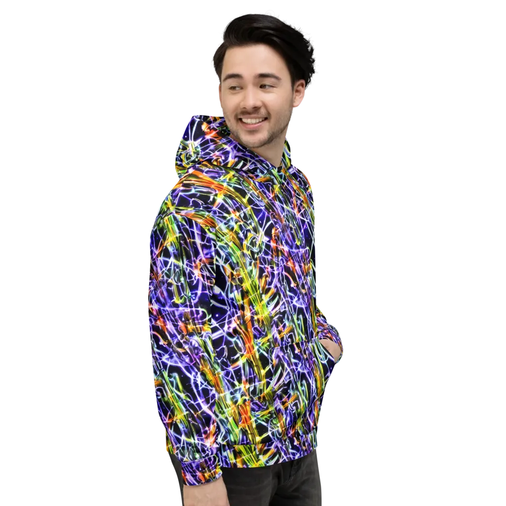 Luminous Shatter on Hoodie — Right