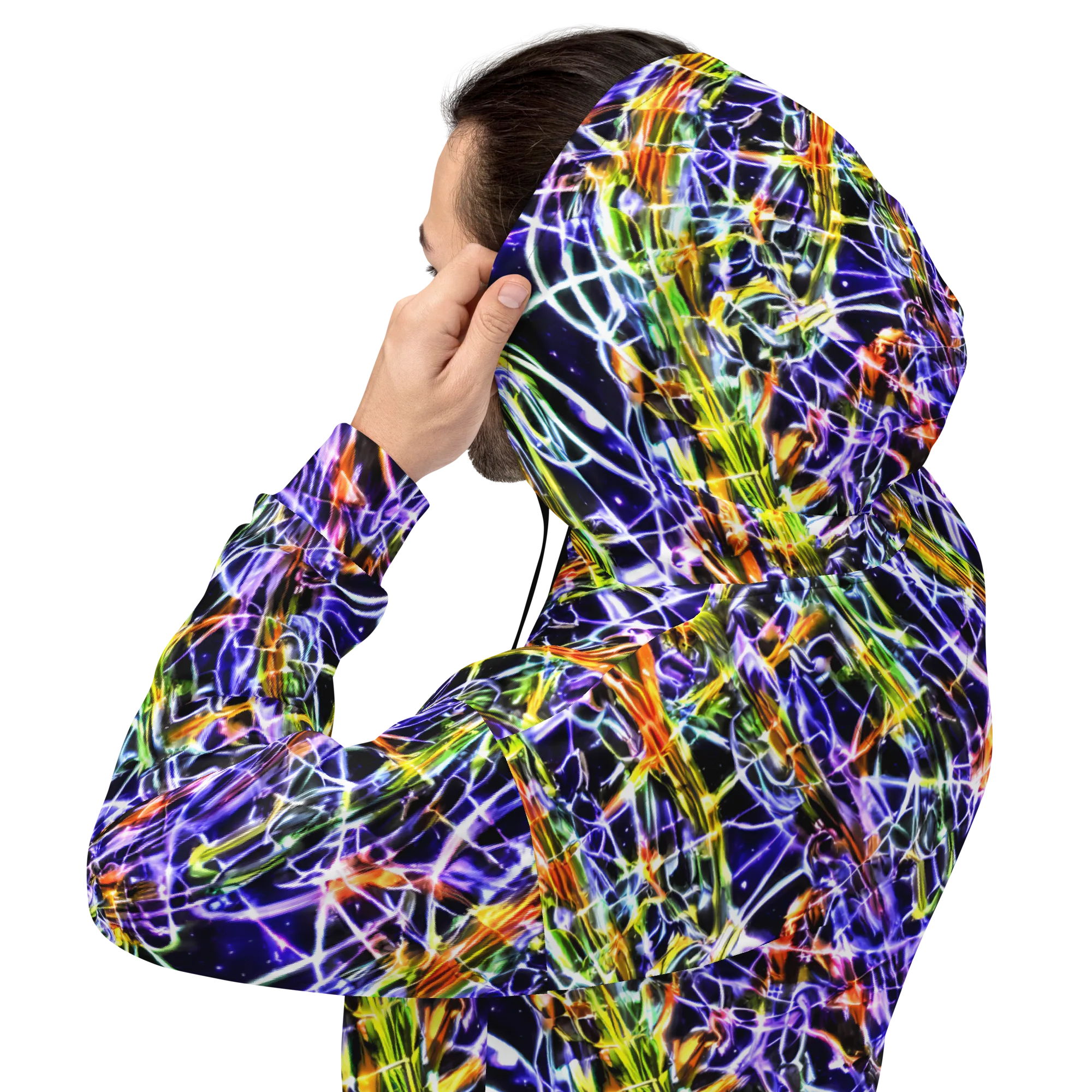 Luminous Shatter on Hoodie — Back