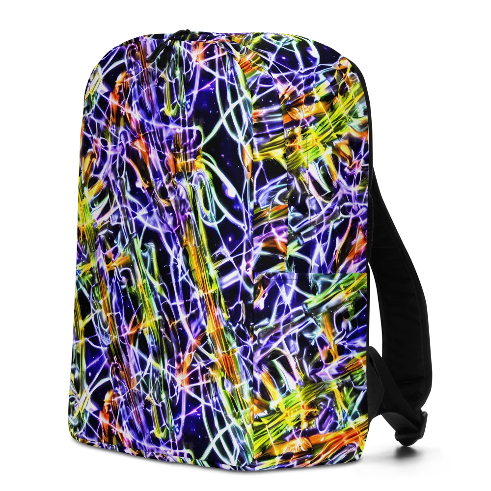 Luminous Shatter on Minimalist Backpack — Left
