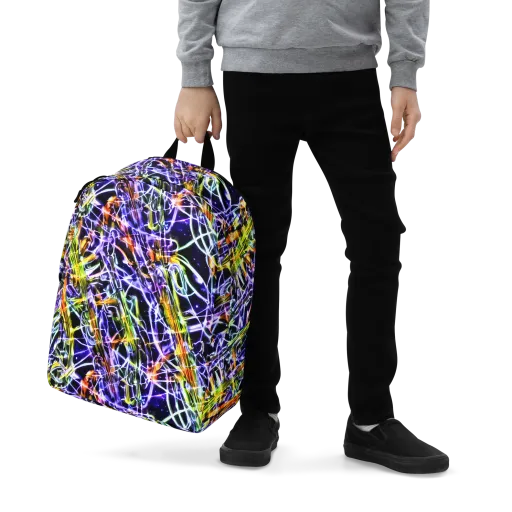 Luminous Shatter on a Minimalist Backpack