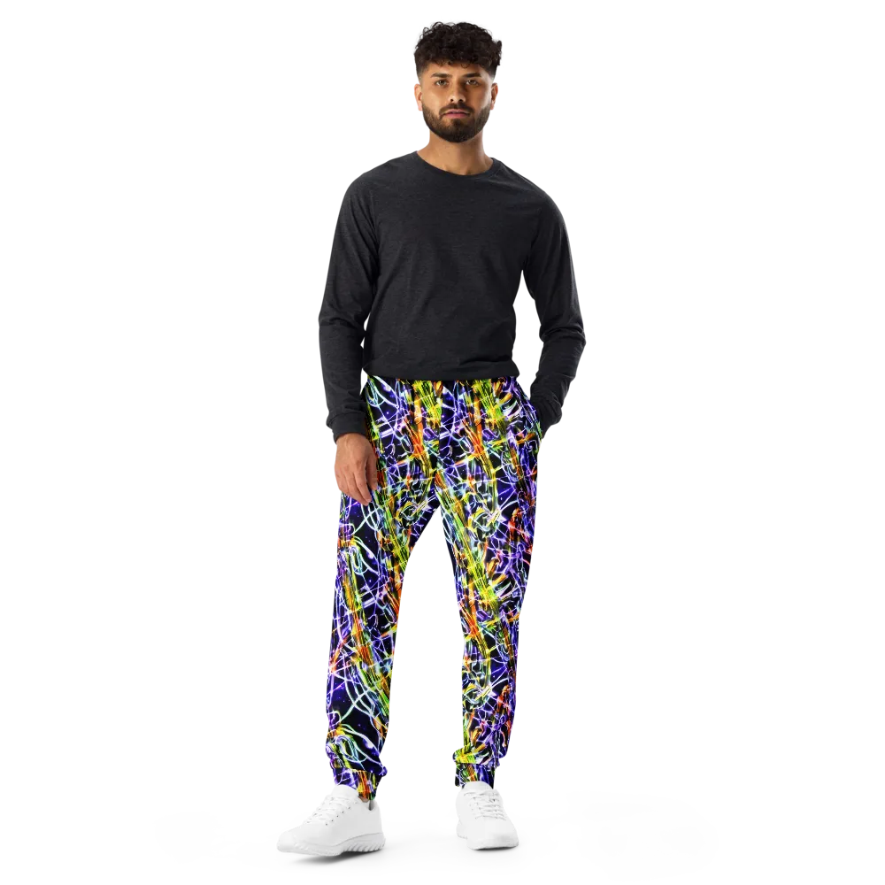 Luminous Shatter on Men's Joggers — Front