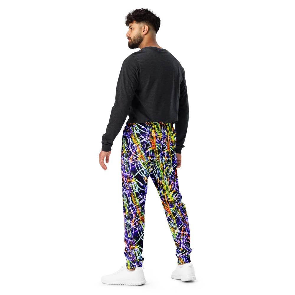 Luminous Shatter on Men's Joggers — Back