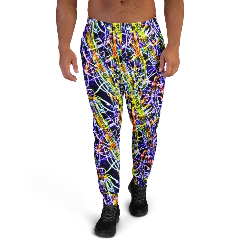 Luminous Shatter on Men's Joggers — Front