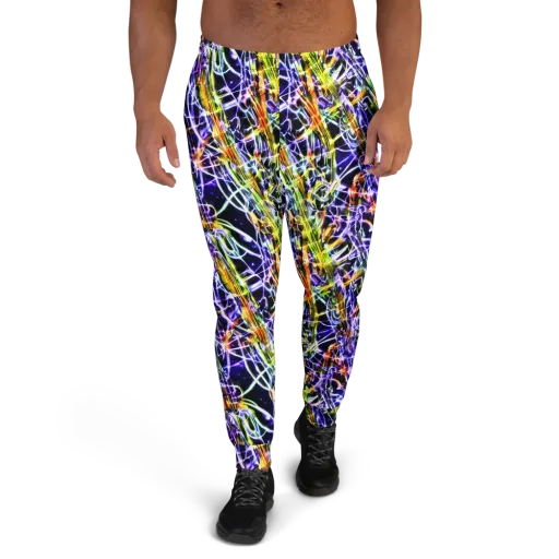 Luminous Shatter on a Men's Joggers