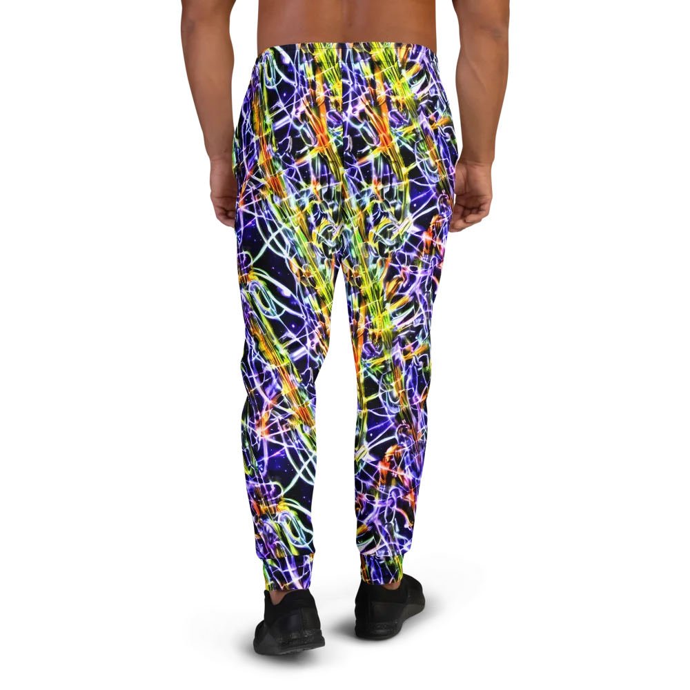 Luminous Shatter on Men's Joggers — Back