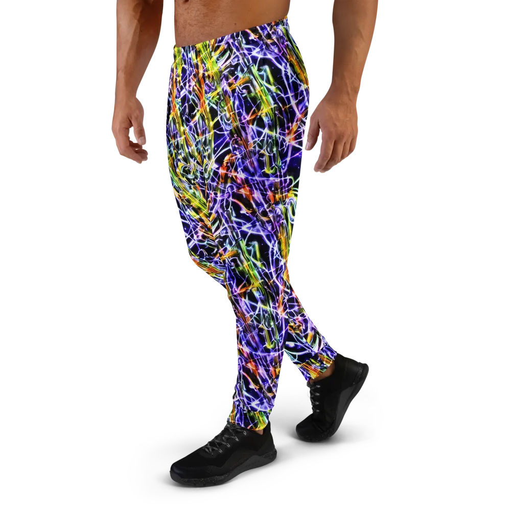 Luminous Shatter on Men's Joggers — Left