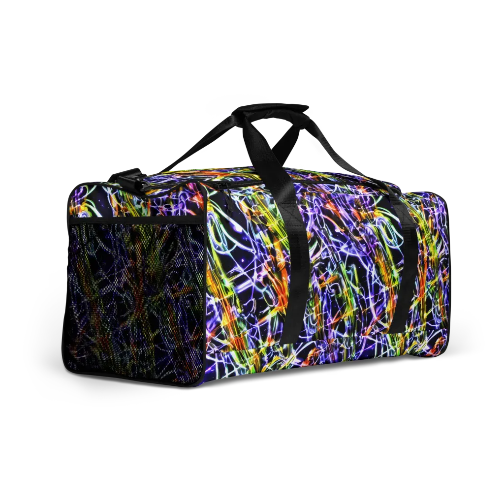 Luminous Shatter on Duffle Bag — Right Front