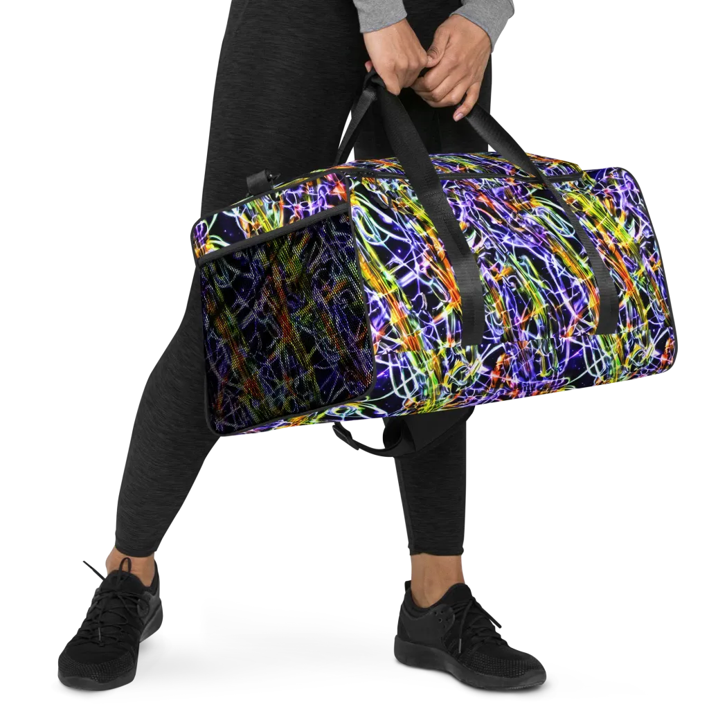 Luminous Shatter on Duffle Bag — Right Front