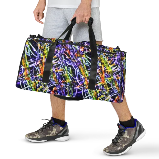 Luminous Shatter on a Duffle Bag