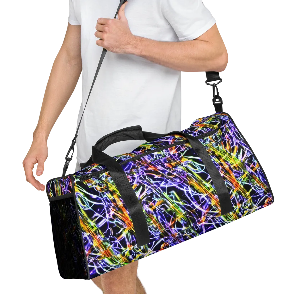 Luminous Shatter on Duffle Bag — Right Front