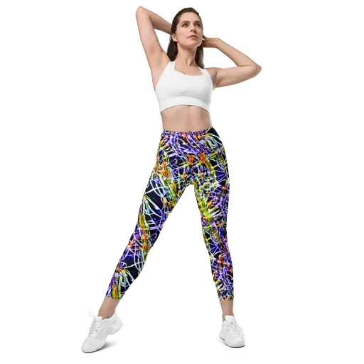 Luminous Shatter on a Leggings with Pockets
