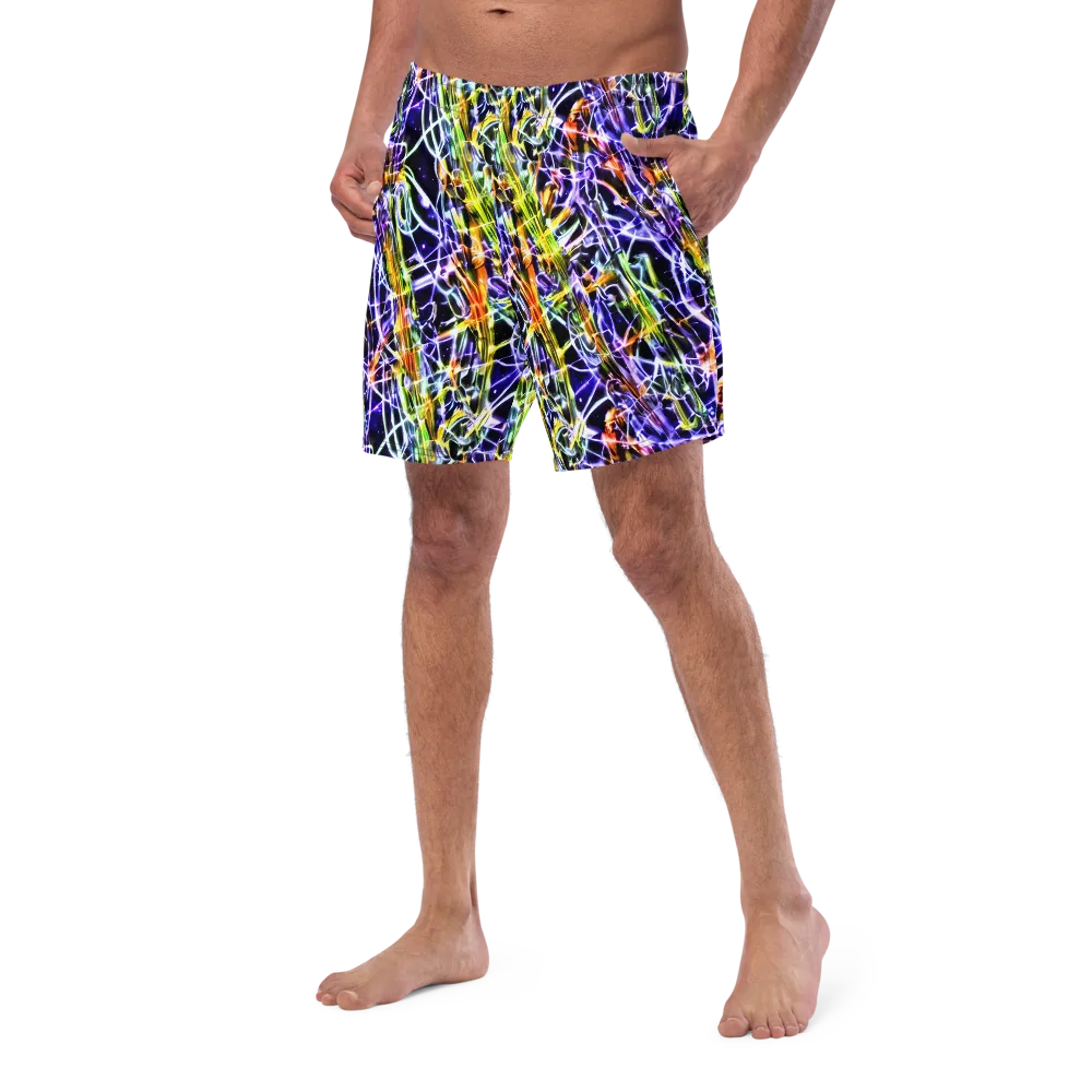 Luminous Shatter on Swim Trunks — Left Front