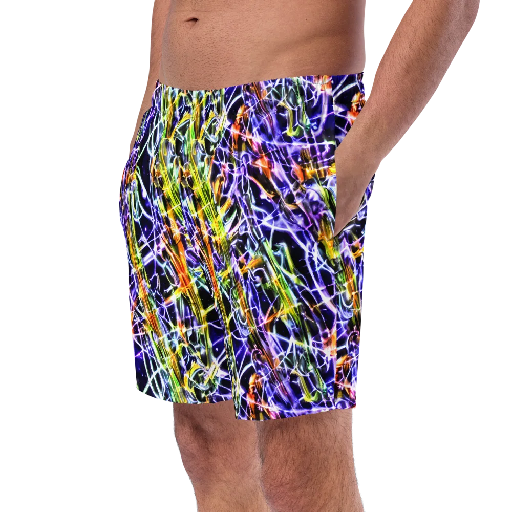 Luminous Shatter on Swim Trunks — Left Front