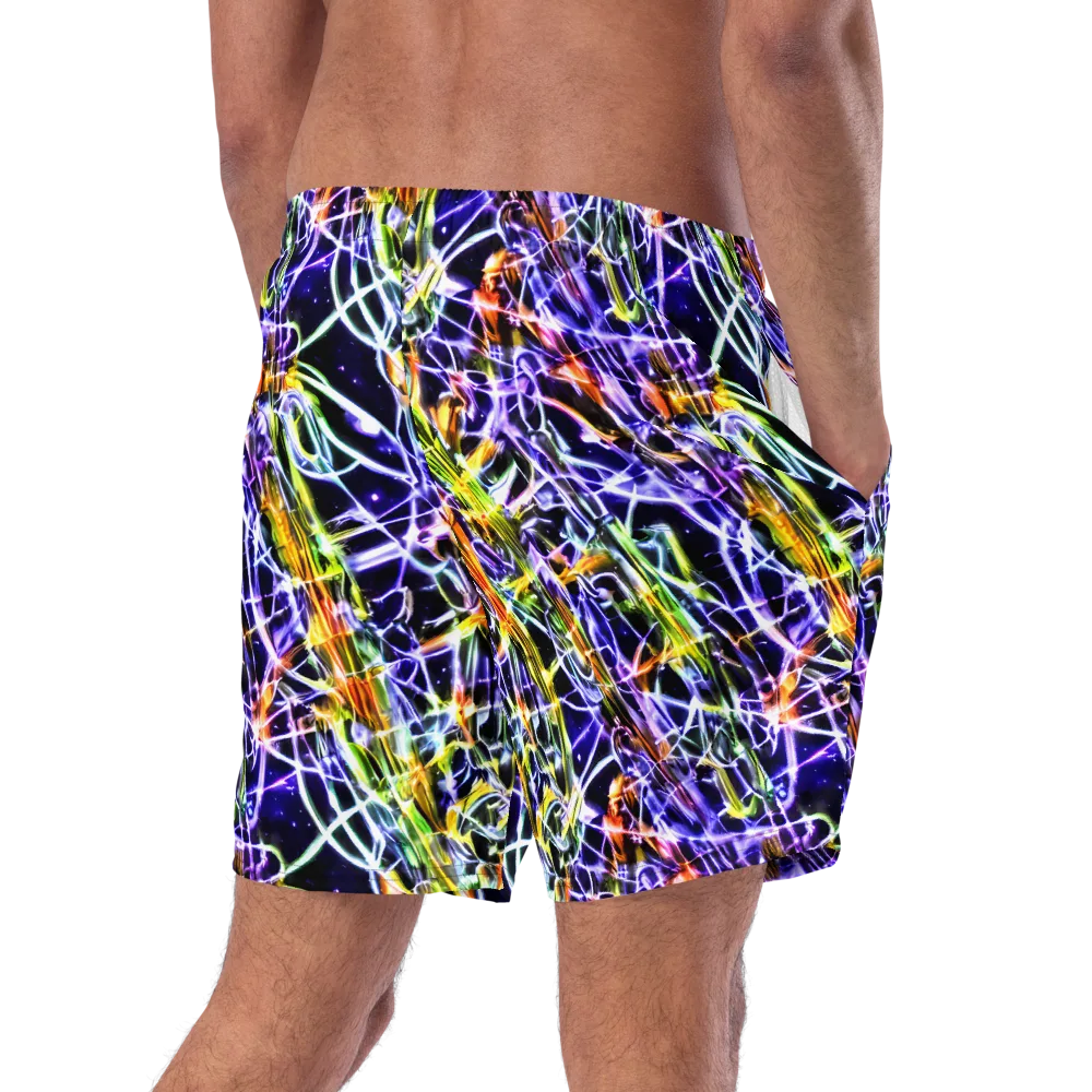 Luminous Shatter on Swim Trunks — Right Back