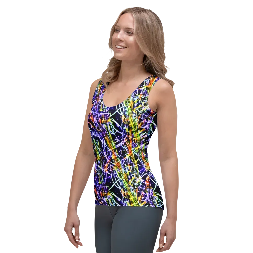 Luminous Shatter on Women's Tank Top — Left Front
