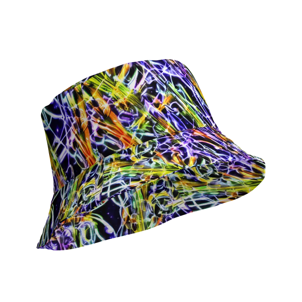 Luminous Shatter on Reversible Bucket Hat — Product details Outside