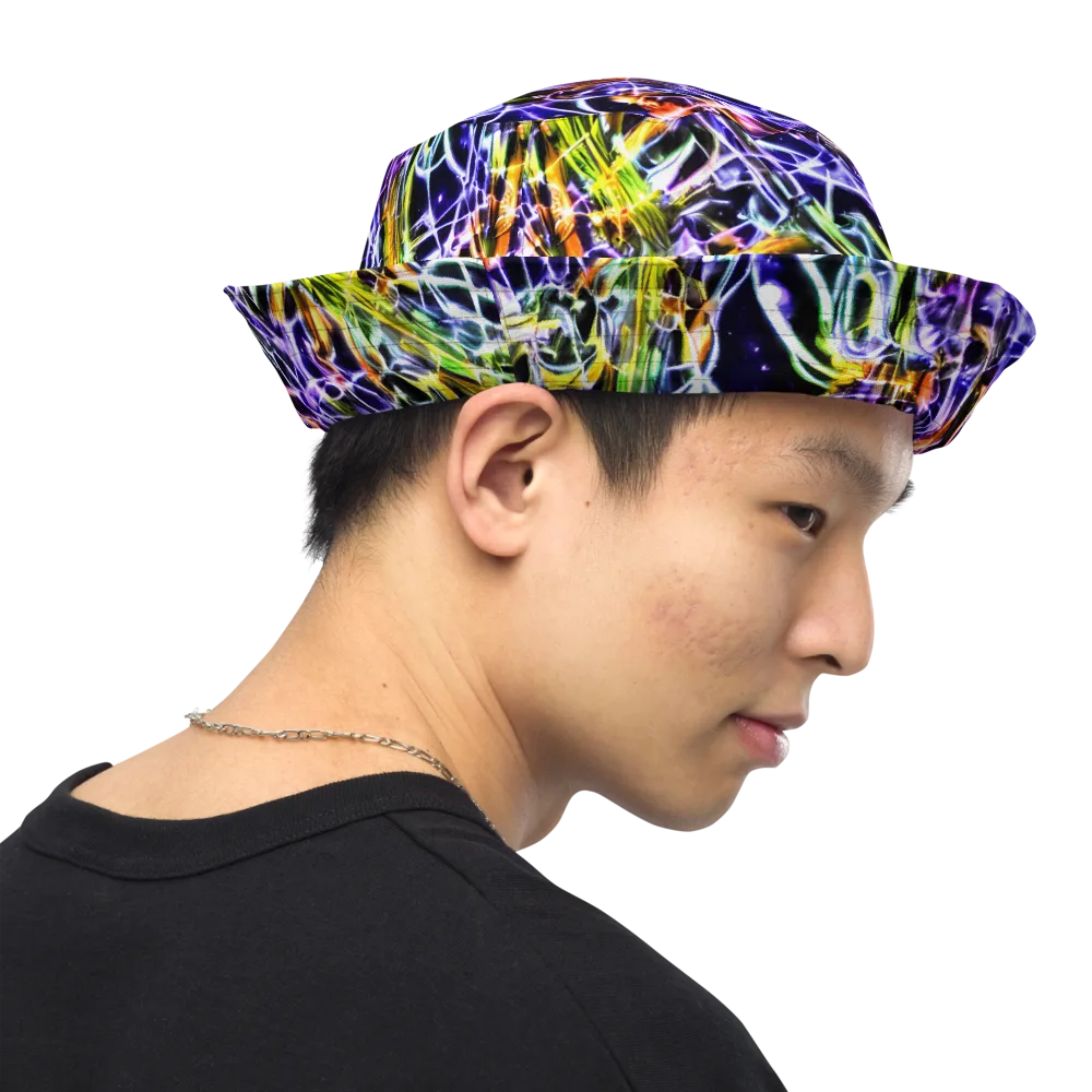Luminous Shatter on Reversible Bucket Hat — Right Outside