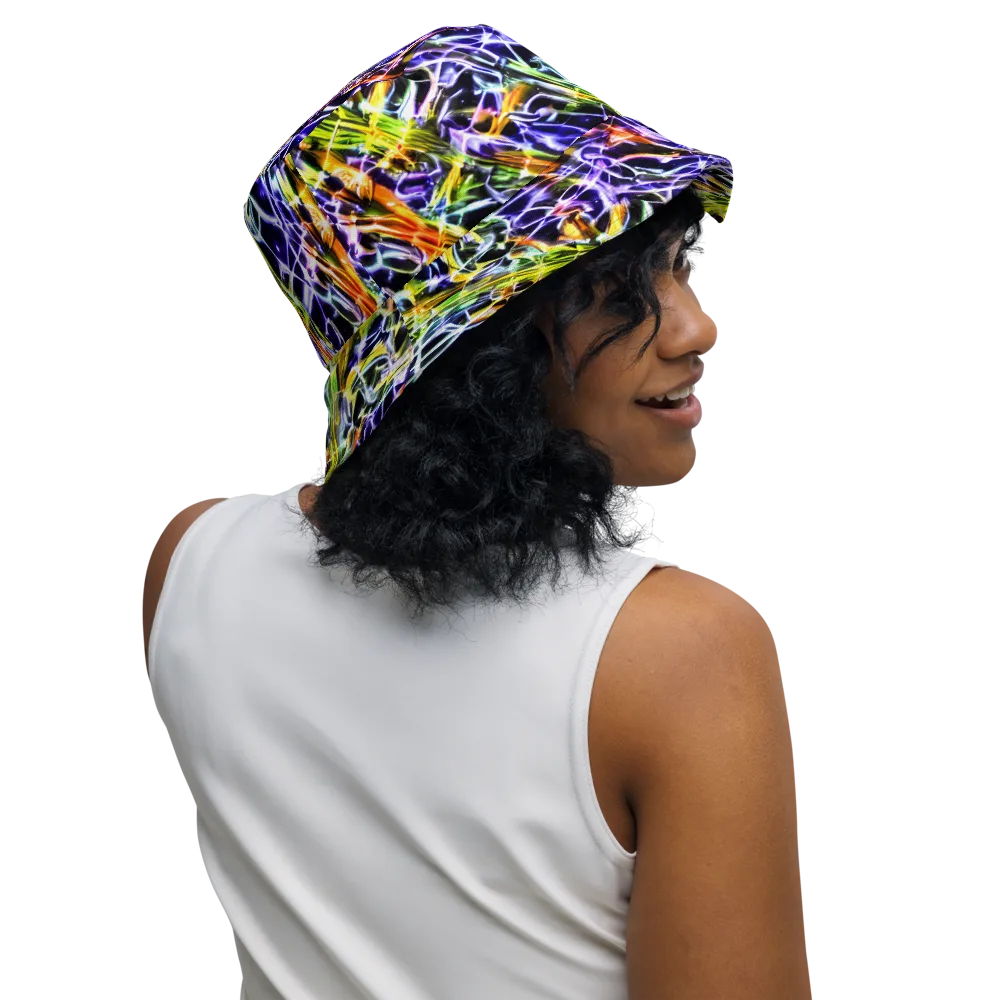 Luminous Shatter on Reversible Bucket Hat — Right Outside