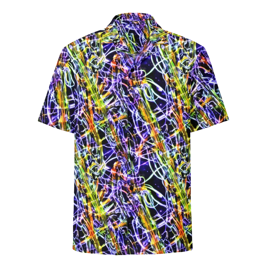Luminous Shatter on Button Shirt — Front