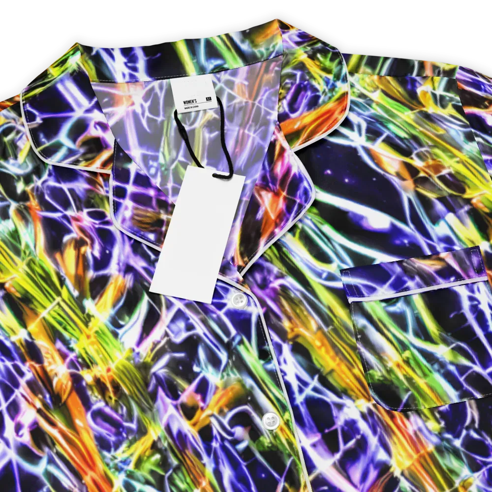 Luminous Shatter on Women's Short Sleeve Pajama Top — Product details