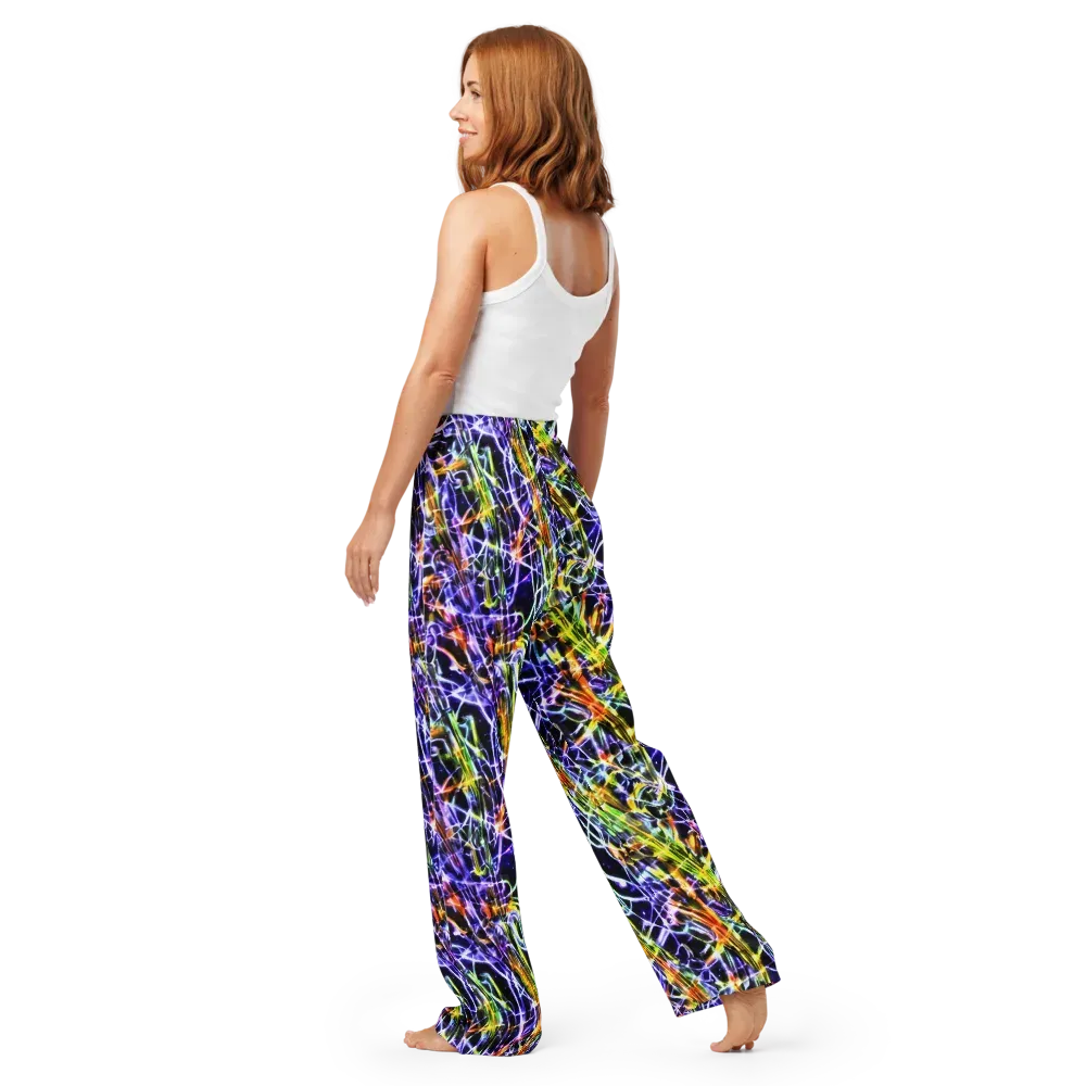 Luminous Shatter on Women's Pajama Pants — Back