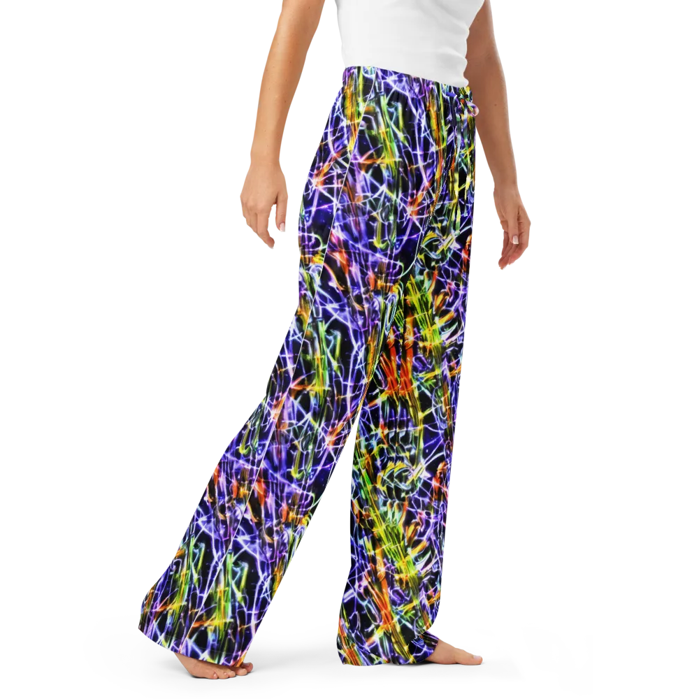 Luminous Shatter on Women's Pajama Pants — Right Front