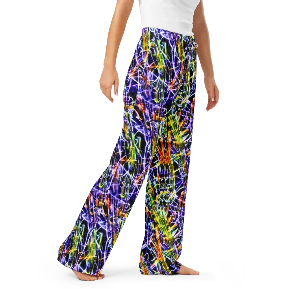Luminous Shatter on Women's Pajama Pants — Right Front