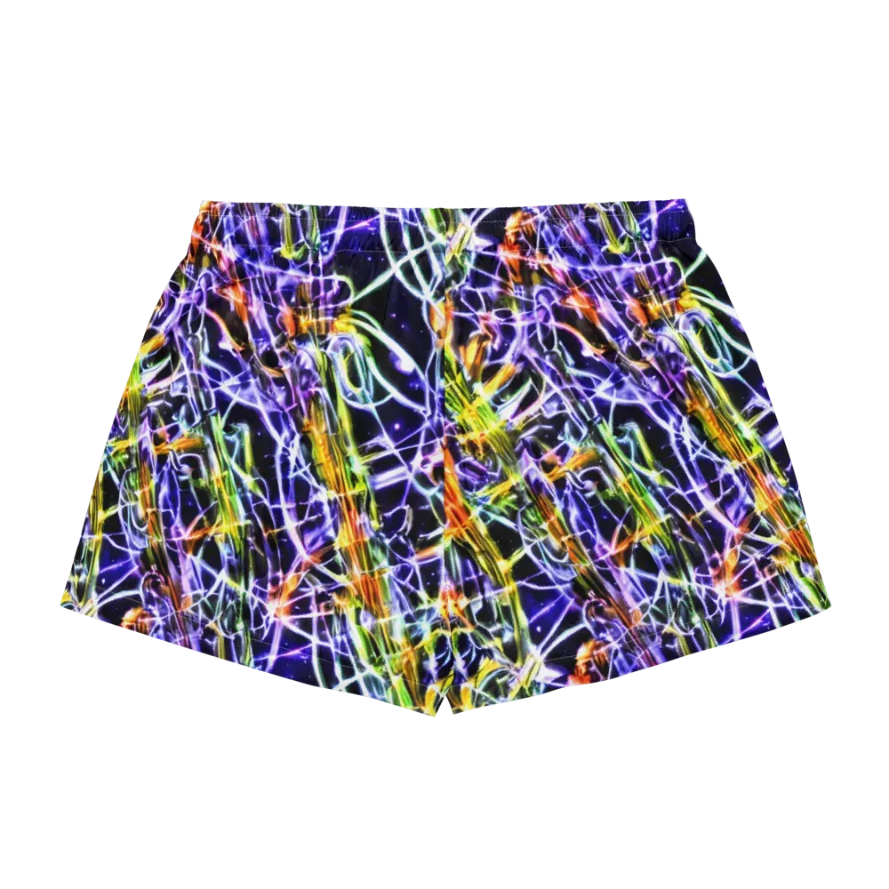 Luminous Shatter on Women's Pajama Shorts — Back