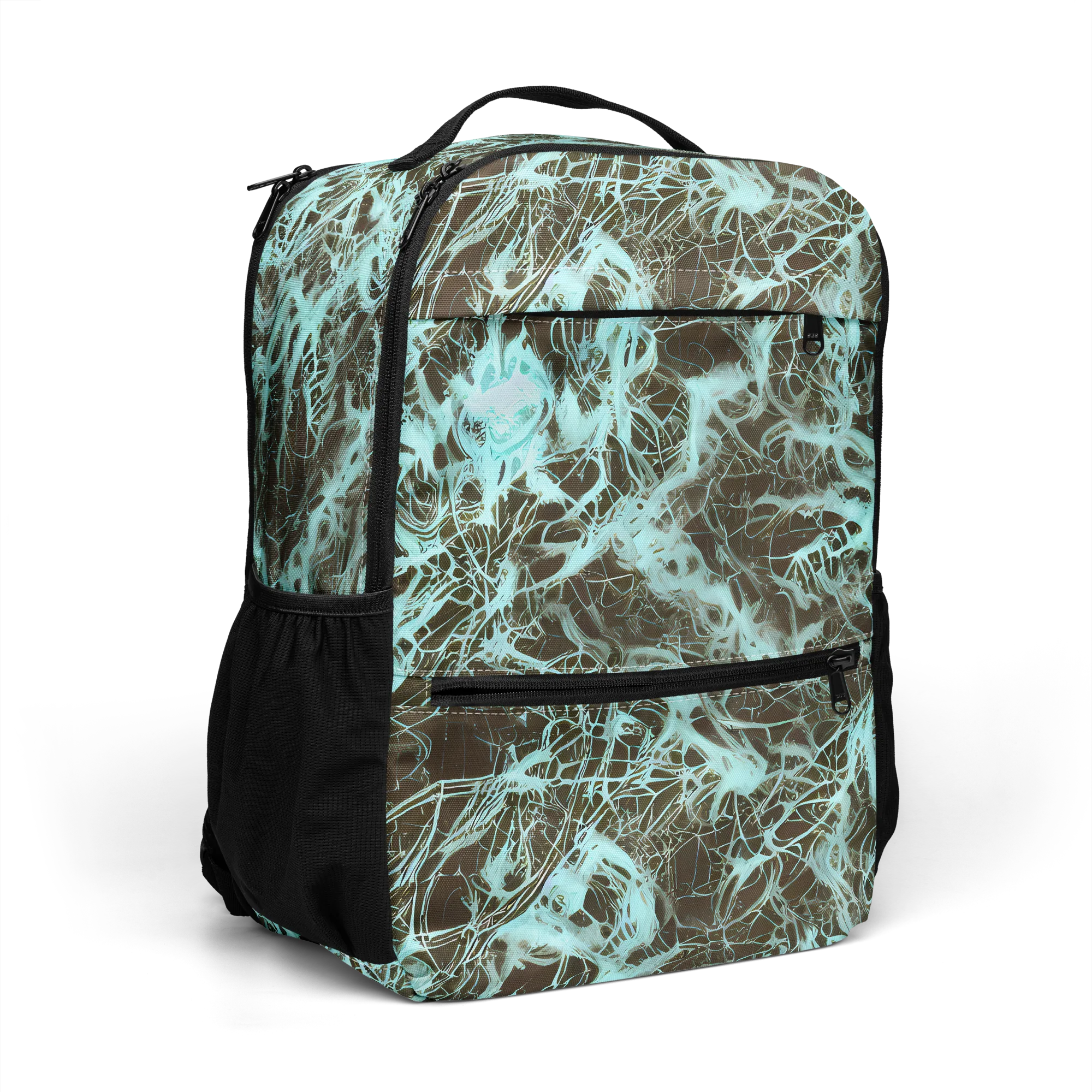 Aqua Vein on Utility Backpack — Right Front