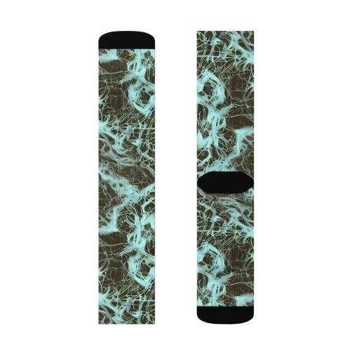 Aqua Vein on a Socks