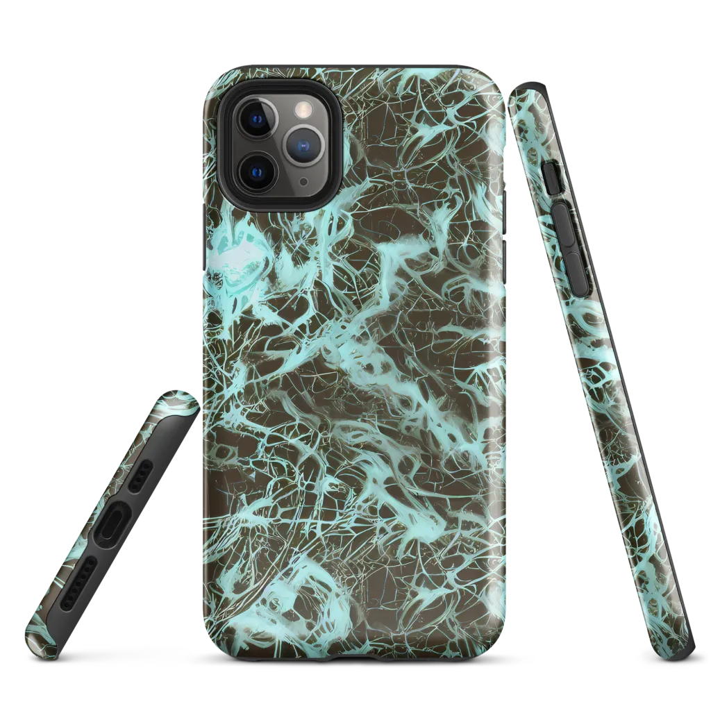 Aqua Vein on Tough Case for iPhone® — Front